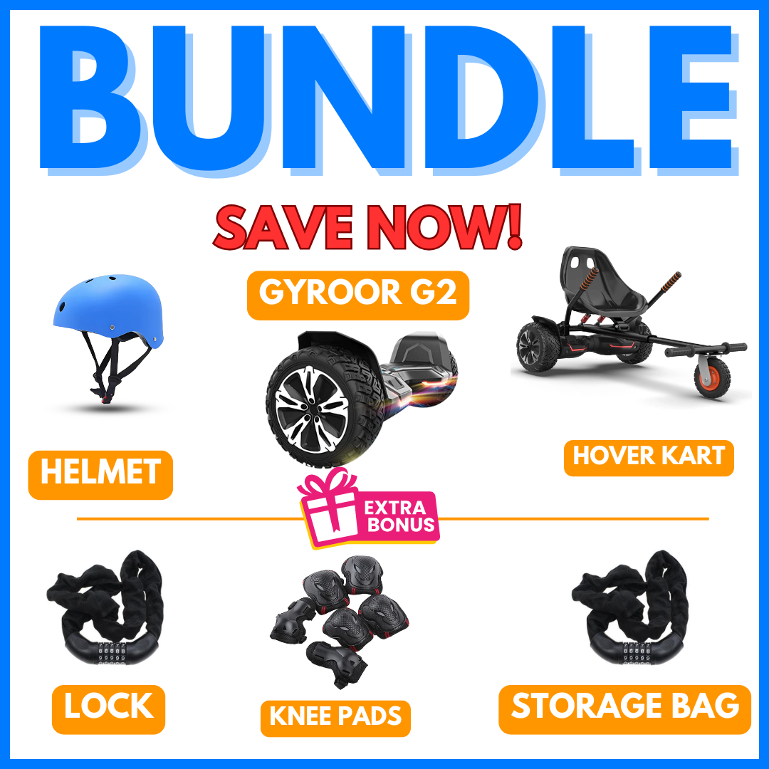 GYROOR G2 Hoverboard+ Hover Kart + Helmet & Free Gifts - BUNDLE - AHA SUPERSTORE